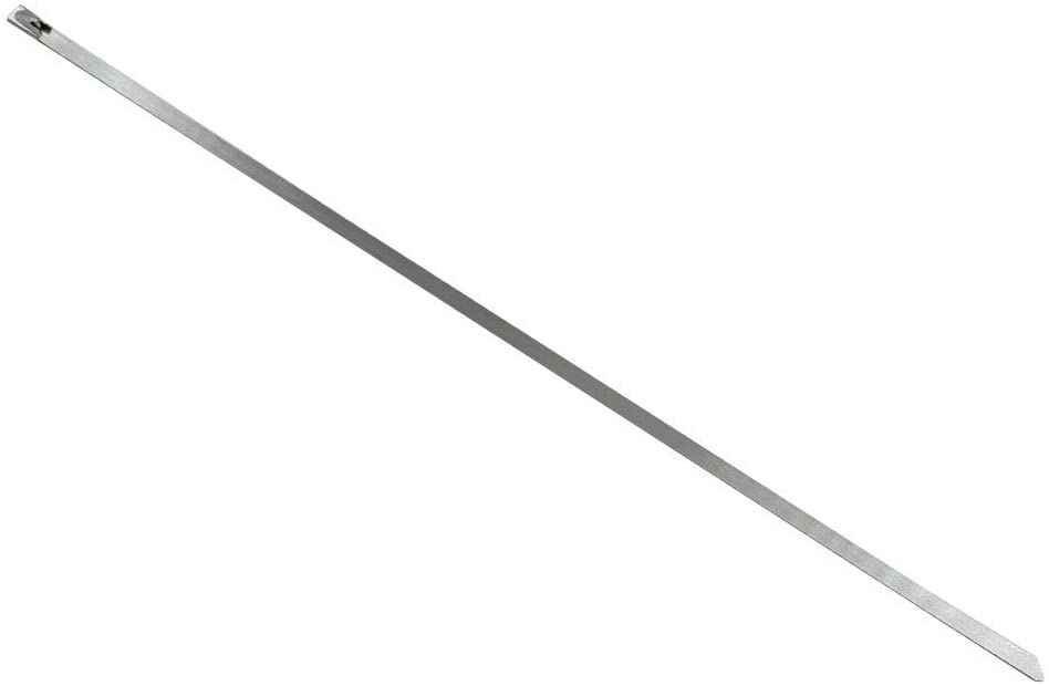 100 Pieces cm Stainless Steel Zip Ties Exhaust Winding Multi-Function Locking Cable Ties