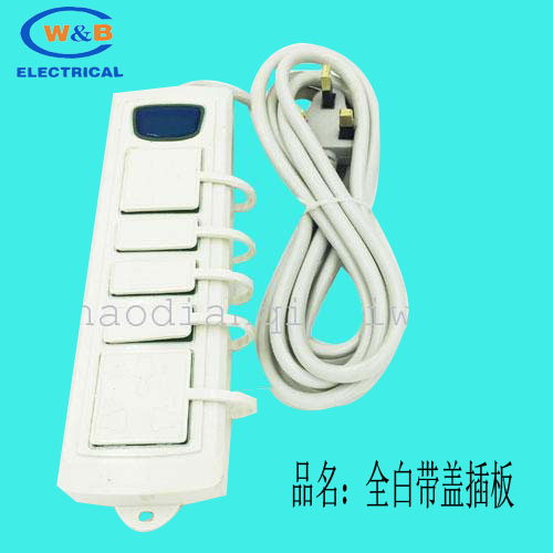 Socket exhaust tow wiring power strip plug converter dust plug with cover plate
