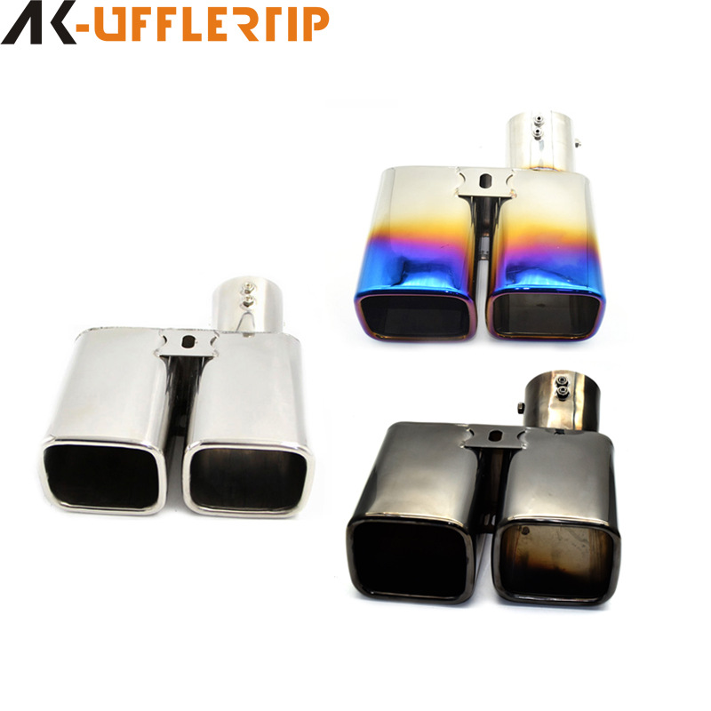for Toyota Alpha Square Mouth ELFA Exhaust Pipe Modification One out of Two Tail Mouth 304 Stainless Steel Tail Throat
