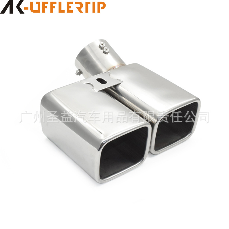 for Toyota Alpha Square Mouth ELFA Exhaust Pipe Modification One out of Two Tail Mouth 304 Stainless Steel Tail Throat