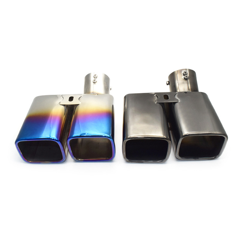 for Toyota Alpha Square Mouth ELFA Exhaust Pipe Modification One out of Two Tail Mouth 304 Stainless Steel Tail Throat