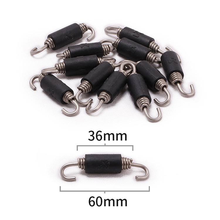 Exhaust Pipe Stainless Steel Tension Spring Pull Hook Exhaust Pipe Scorpio Jicun Spring Hook Rubber Tension Spring