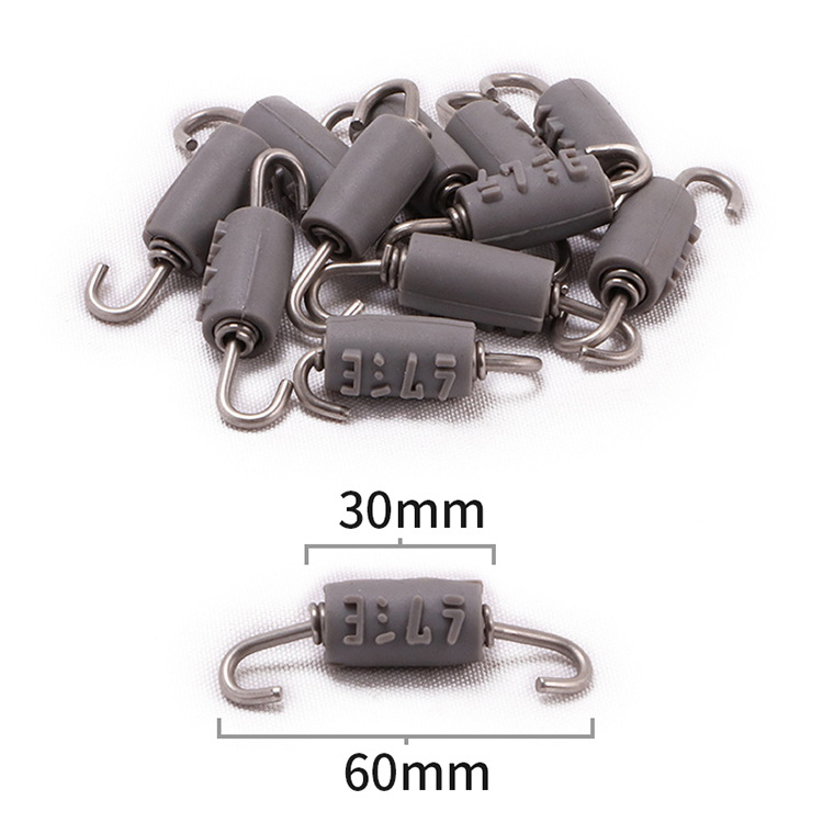 Exhaust Pipe Stainless Steel Tension Spring Pull Hook Exhaust Pipe Scorpio Jicun Spring Hook Rubber Tension Spring