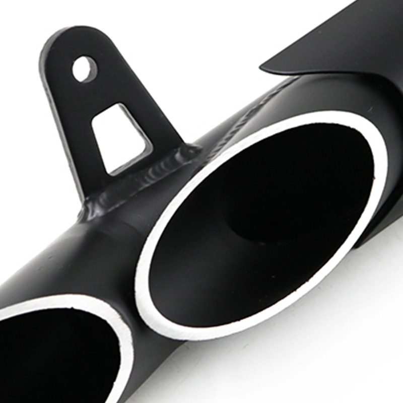 Motorcycle Modification R6 Cross Er6n Toce Double-Hole Three-Hole Large Row Fried Street Exhaust Pipe