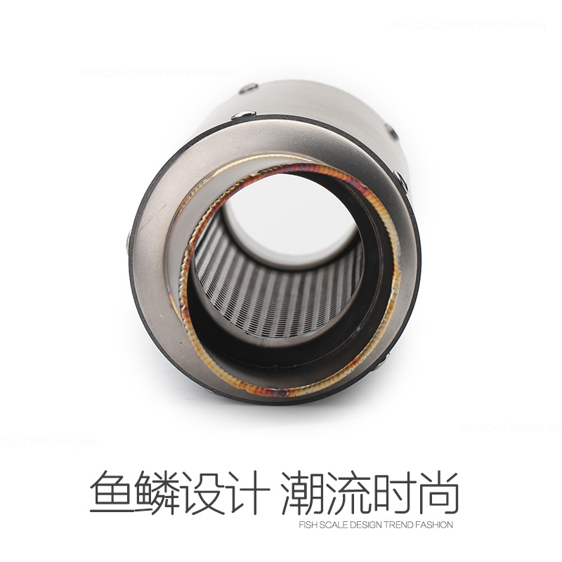 SC Modified Carbon Fiber Fried Street Exhaust Pipe Motorcycle Xiaorenzhe 350250 Yamaha Yamaha Small Medium Large R