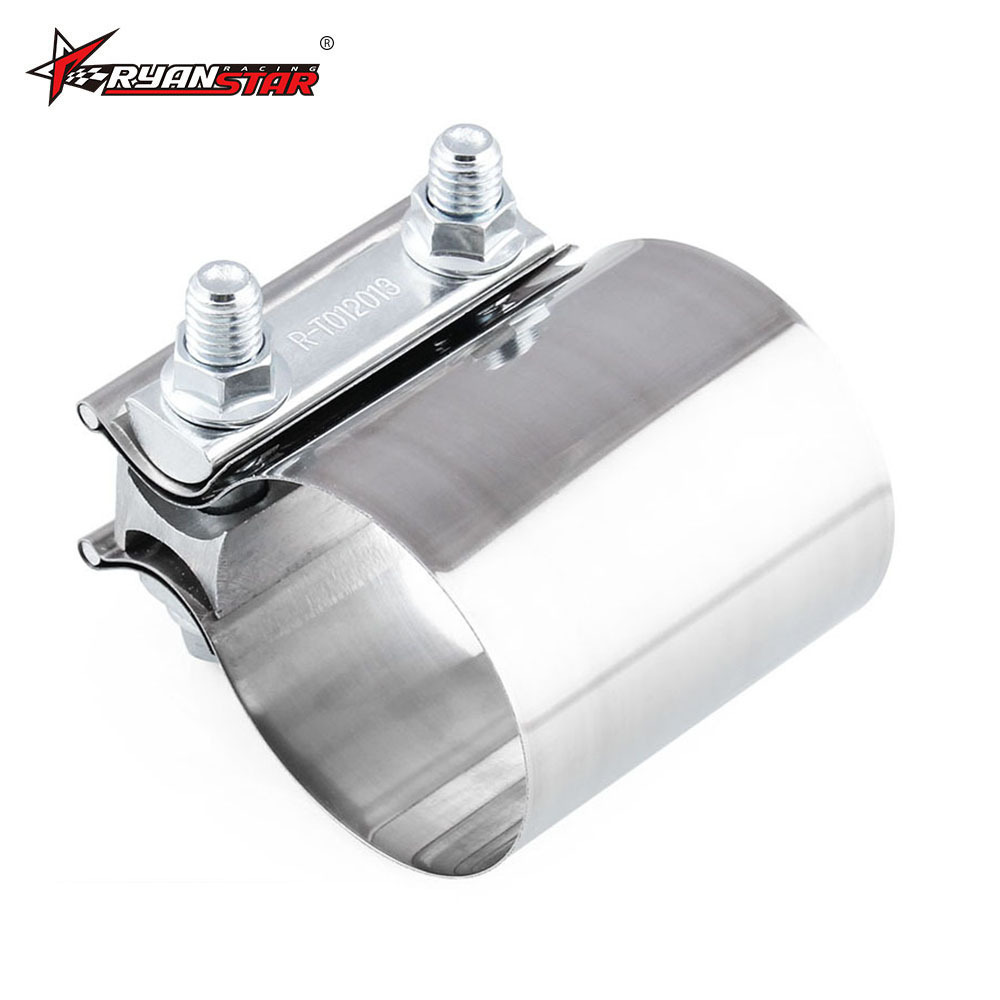Cross-Border Hot Selling Car Modified General Stainless Steel 2.5 Inch 63mm Exhaust Pipe Clamp Tail Throat Hoop