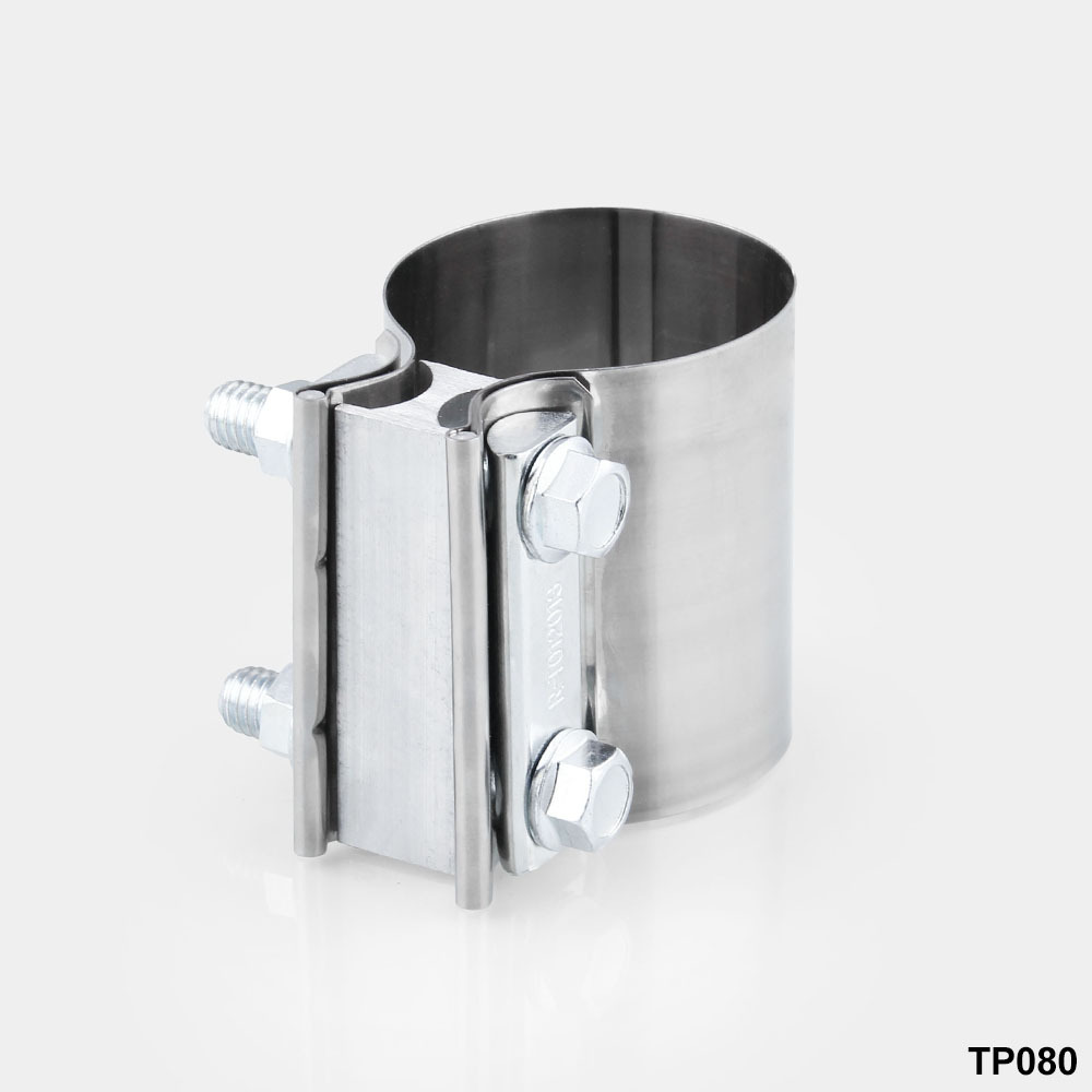 Cross-Border Hot Selling Car Modified General Stainless Steel 2.5 Inch 63mm Exhaust Pipe Clamp Tail Throat Hoop