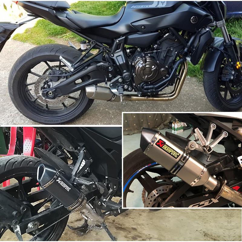 Sports Car Blessed Kawasaki Large Displacement Racing Hexagonal Universal Yellow Dragon 600 Scorpio Exhaust Pipe