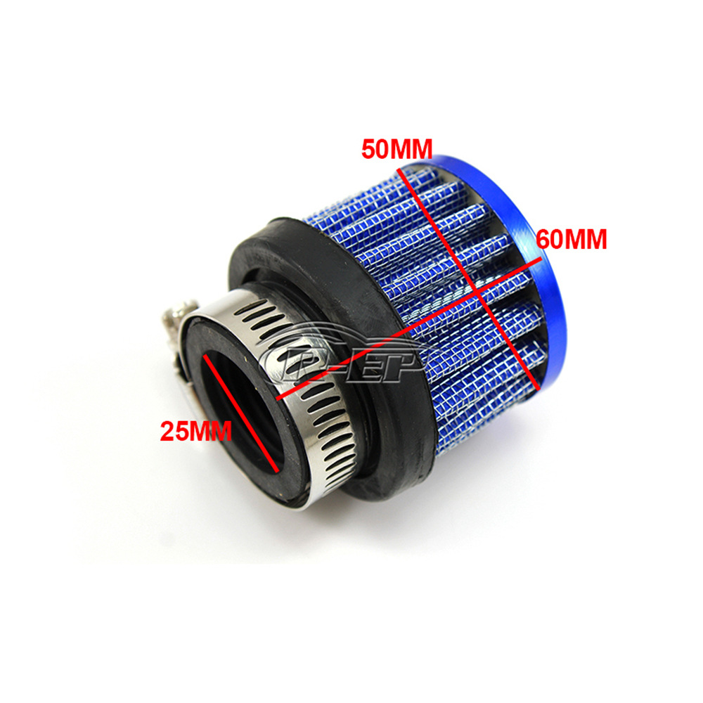Cross-Border Hot Selling Car Mini Mushroom 25mm 1inch Air Filter Modification Exhaust Gas Pipe Universal