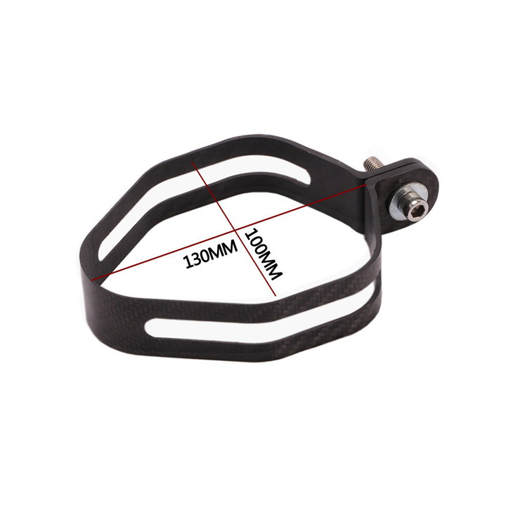 Motorcycle Exhaust Pipe Clamp Hoop Carbon Fiber Hanging Ring Hexagonal Stainless Steel Brother Hoop round Fixed Ring