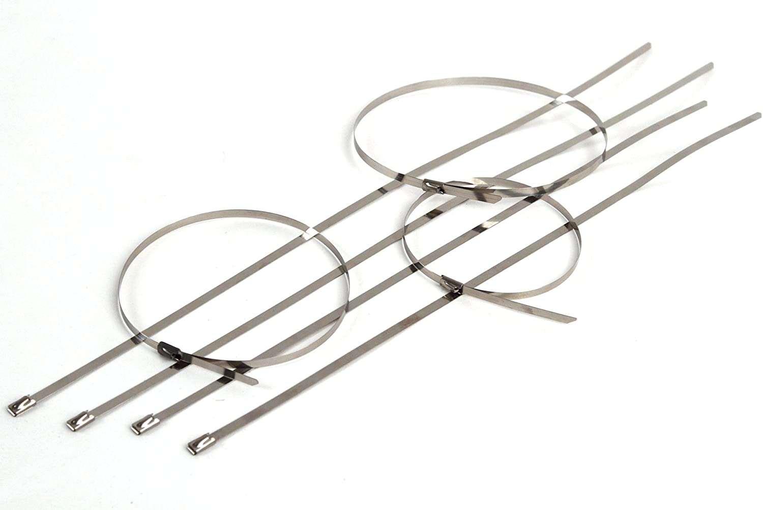 10 pack heavy 12 \\ \&#034;(115 LBS) stainless steel exhaust lock zipper cable ties