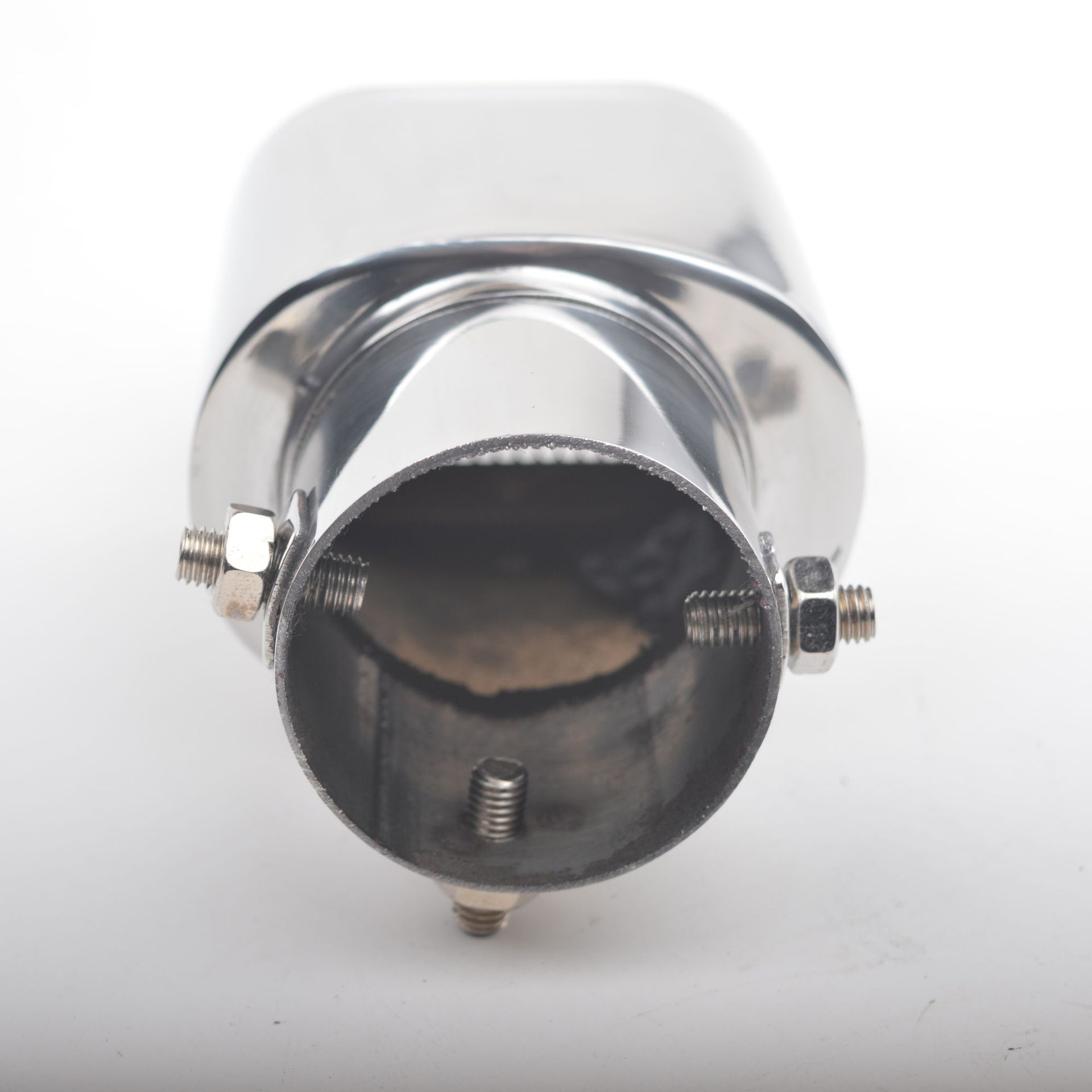 Bright Thickened Square Mouth Universal Straight Car Exhaust Pipe Stainless Steel Exhaust Pipe Tail Pipe Silencer