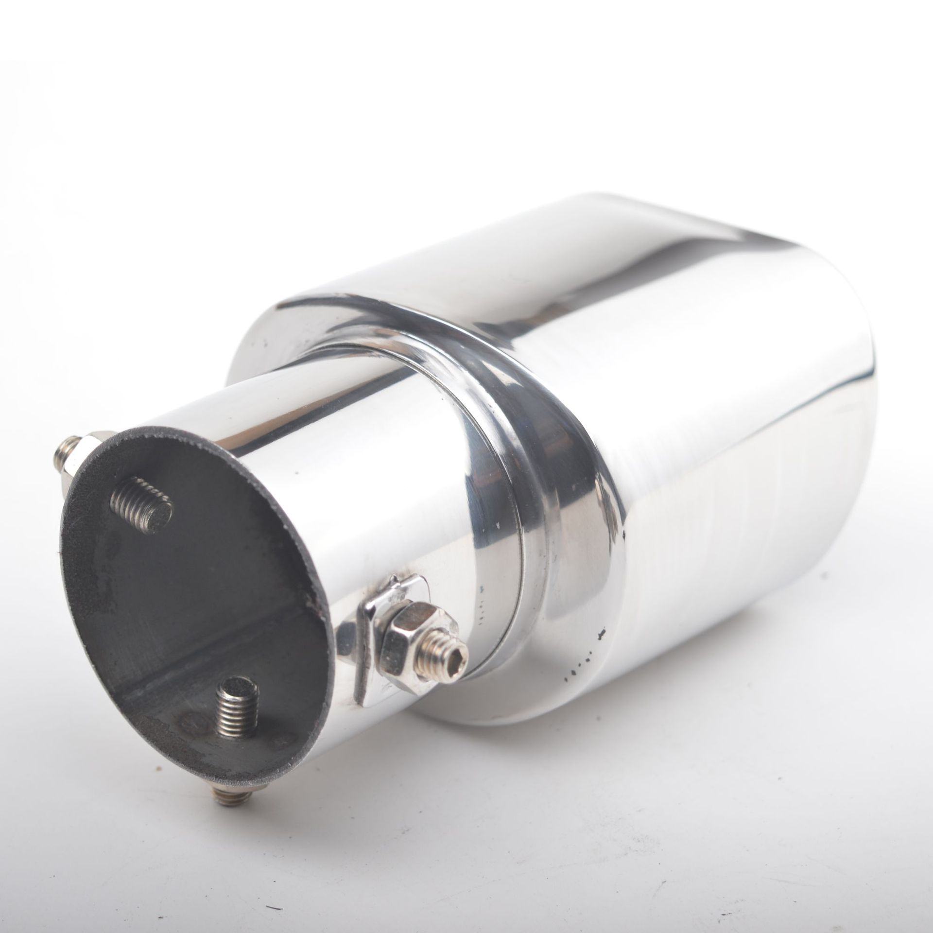 Bright Thickened Square Mouth Universal Straight Car Exhaust Pipe Stainless Steel Exhaust Pipe Tail Pipe Silencer