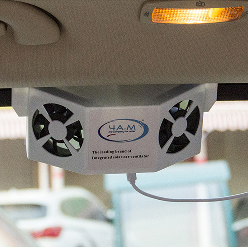 Factory Direct Sales Solar Power Vehicle Exhaust Fan Car Cooling Artifact Split Car Exhaust Fan Sunshade