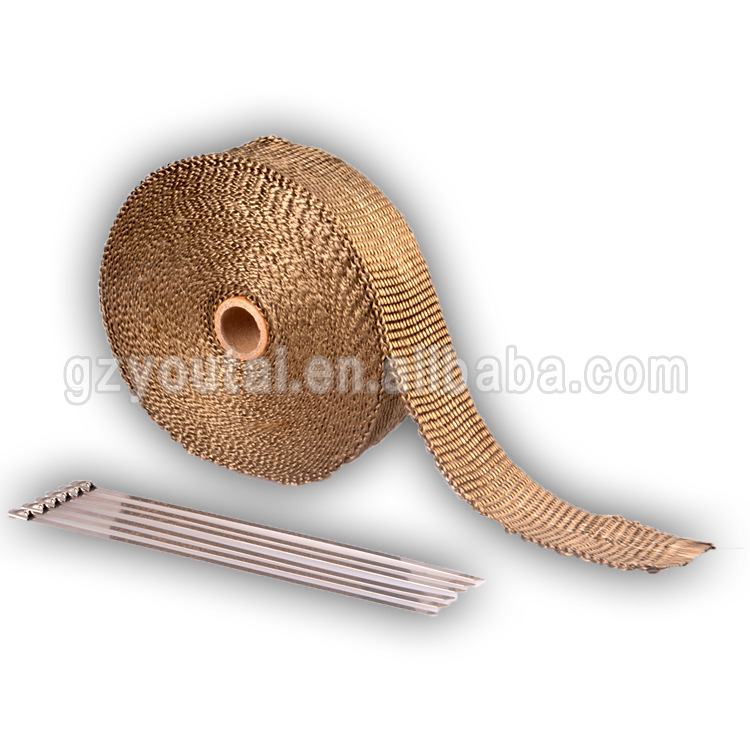 Pipe Banana with Glass Fiber Insulation Cotton Motorcycle Exhaust Pipe High Temperature Resistant Banana Cloth 10M