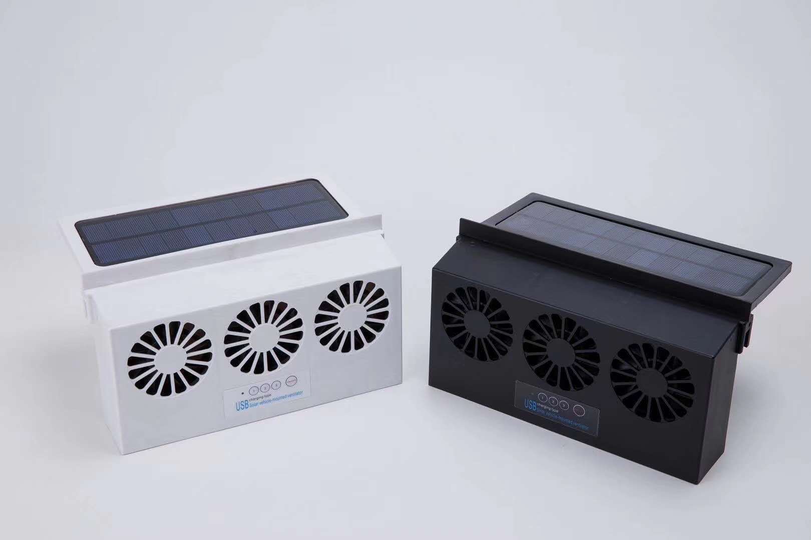 2020 New Solar Car Ventilator Car Exhaust Fan Car Exhaust Fan Cooling Radiator