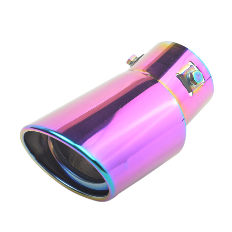 Distribution Plating Color Small Universal Bend Car Exhaust Pipe Thickened Stainless Steel Silencer Exhaust Pipe Cover