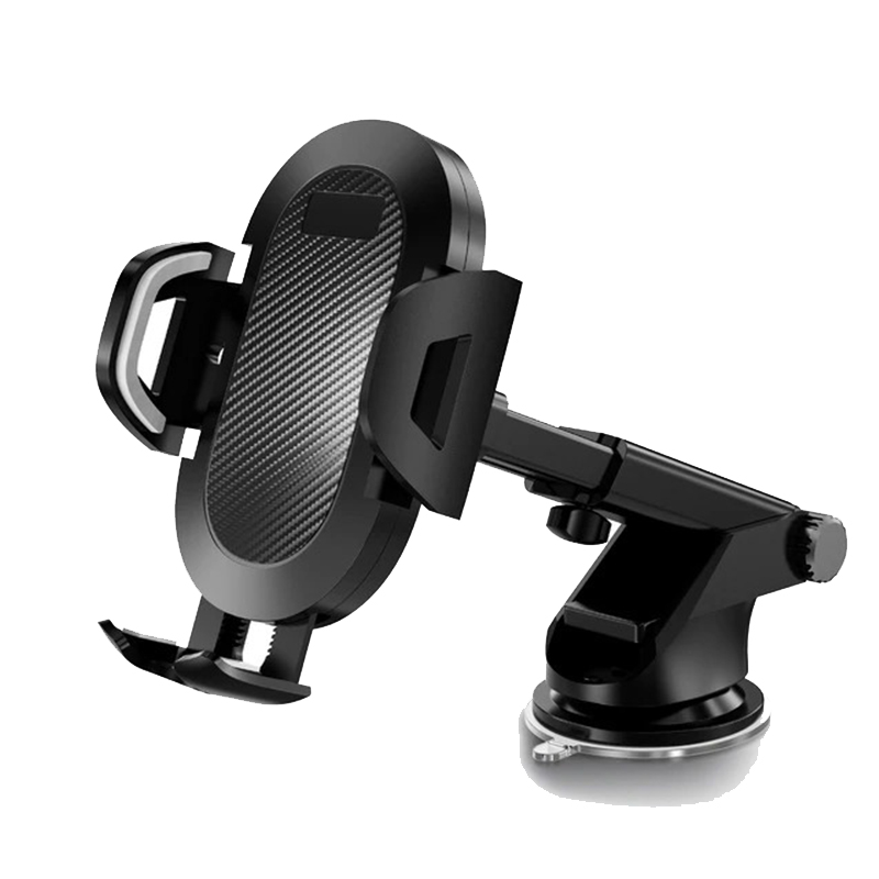 Car non-GPS mobile phone holder with bracket suction and exhaust clip attachment