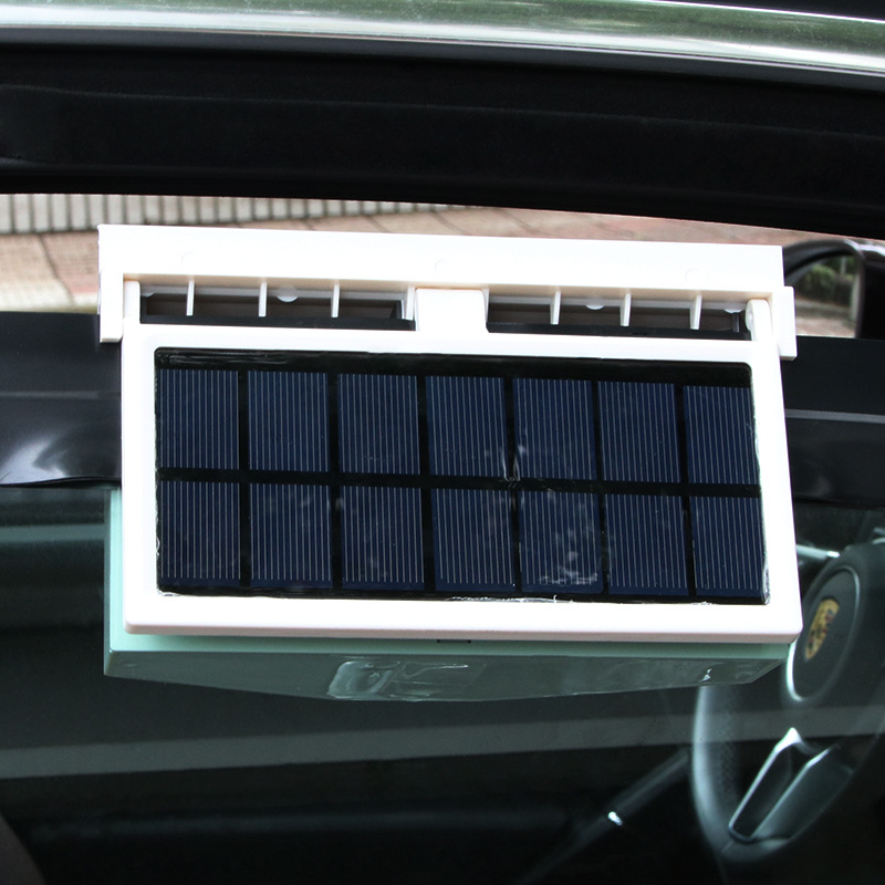 Solar Power Vehicle VentilatorDouble Air Outlet Car Exhaust FanSolar Power Vehicle Cooler R8032