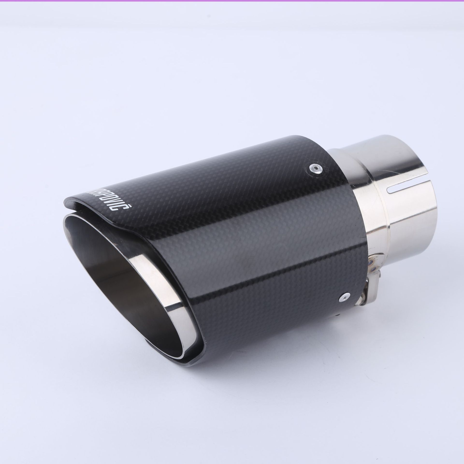 General Motors Scorpio AK Carbon Fiber Dimension 63101 Straight Edge Tail Throat Exhaust Pipe Silencer