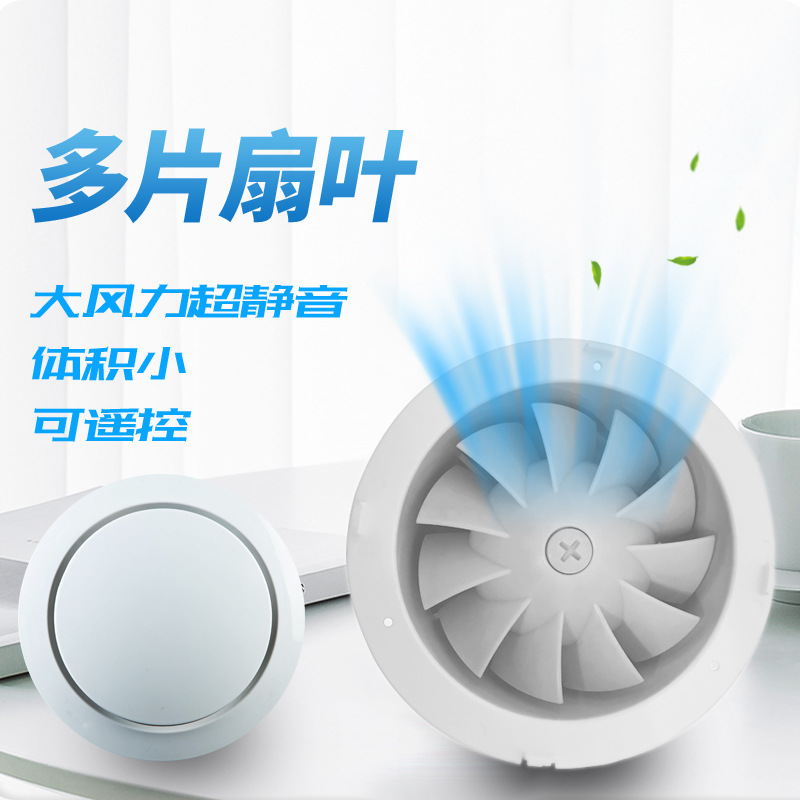 Two-Way Window Exhaust Fan 6-Inch Ventilator Bathroom Wall Mute Household 4-Inch Ventilating Fan Kitchen Outlet Fan