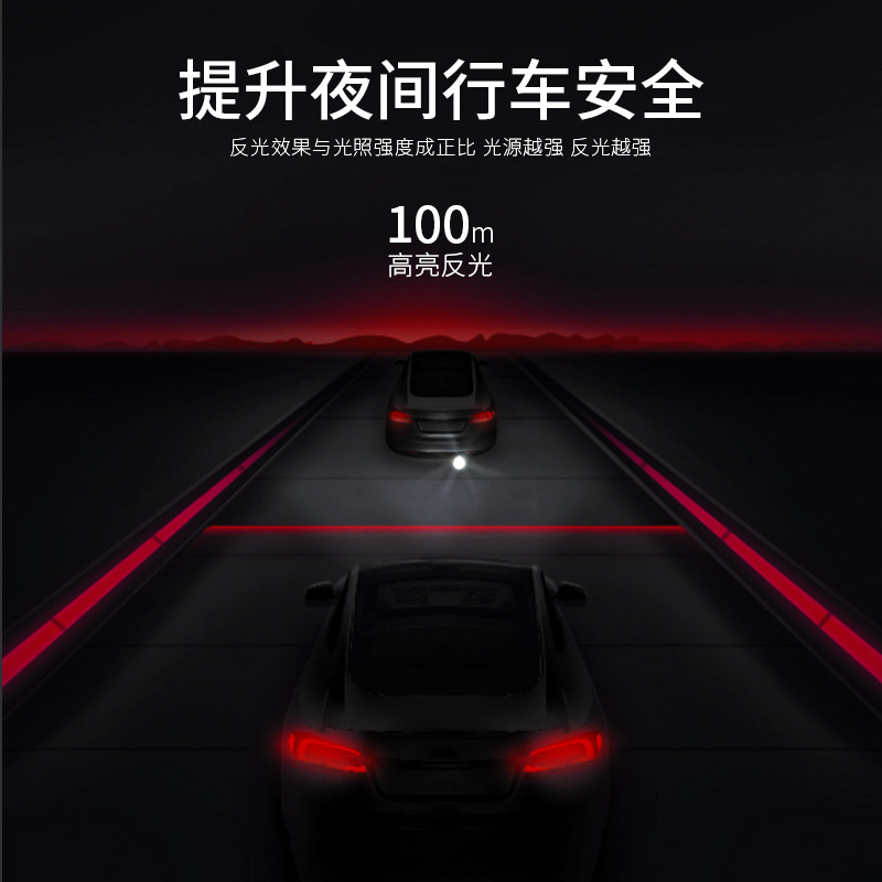 Fashion Brand Decorative Reflective Exhaust Pipe Cool Tail Cartoon Cyber Celebrity Rearview Mirror Car Hanging Blessing