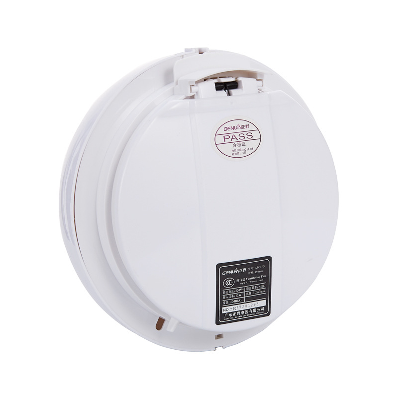 Zhengye Exhaust Fan 8-Inch Kitchen Bathroom round Ventilator Drawstring Glass Window Static Exhaust Fan Apc20g