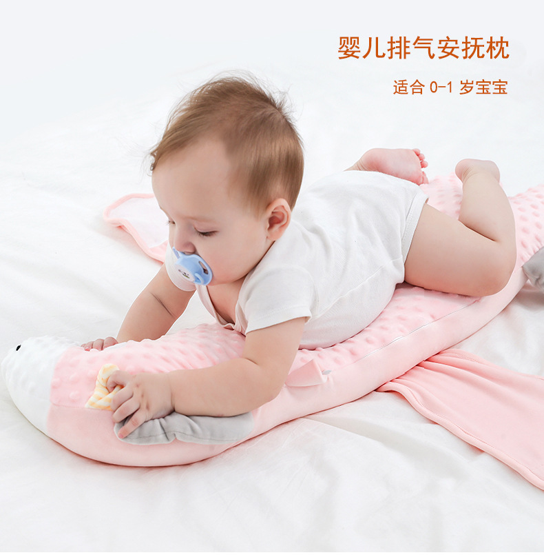 Hot Selling Popular Newborn Exhaust Pillow Baby Soothing Pillow Big White Geese Climbing and Sleeping Aircraft Pillow Spot One Piece Dropshipping