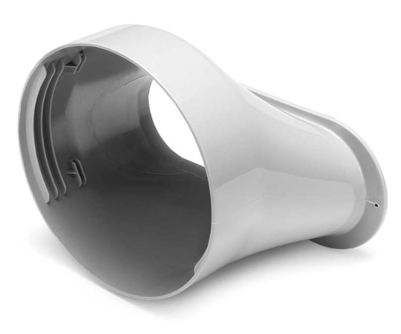 Bezel Suitable for Straight Diameter 13cm Exhaust Pipe Sliding Window Windshield Seal Adjustable Telescopic Baffle