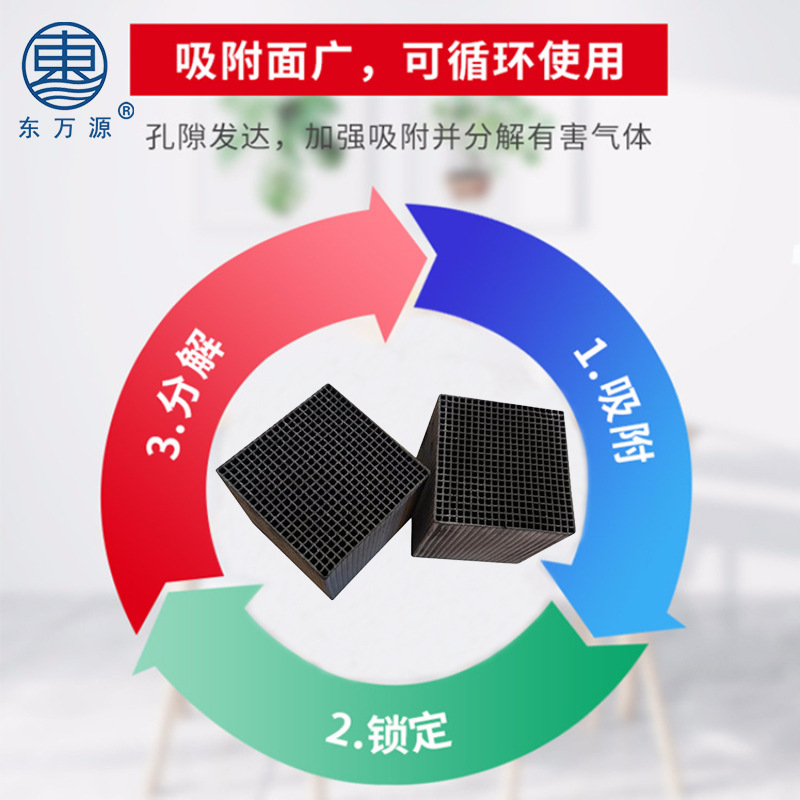 Water-Resistant Honeycomb Activated Carbon Exhaust Gas Purification Honeycomb Shell Activated Carbon Customized Honeycomb Odor Removing Activated Carbon of Various Specifications