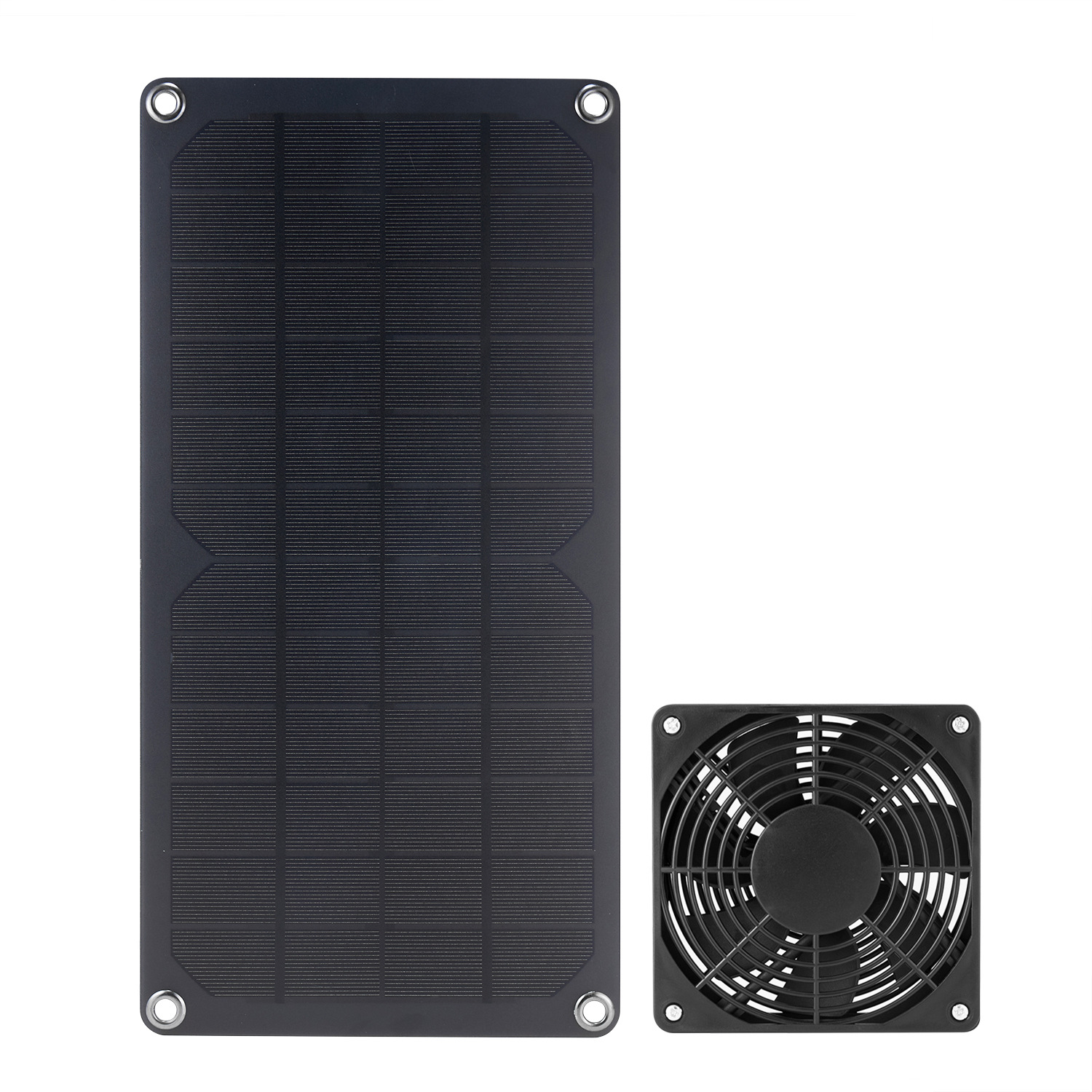 10W Solar Powered 3W Mini Fan Pet Exhaust Fan Ventilating Fan