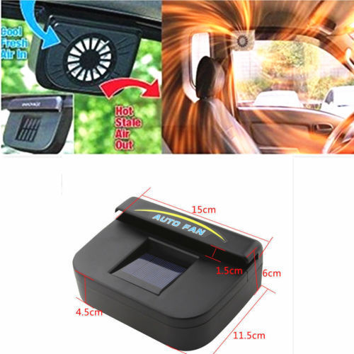 Car Heat Exhaust Fan Solar Energy Recharge Fan Heat Exhaust Cooling Smoke Exhaust Odor Removal Exhaust Fan Hot Sale