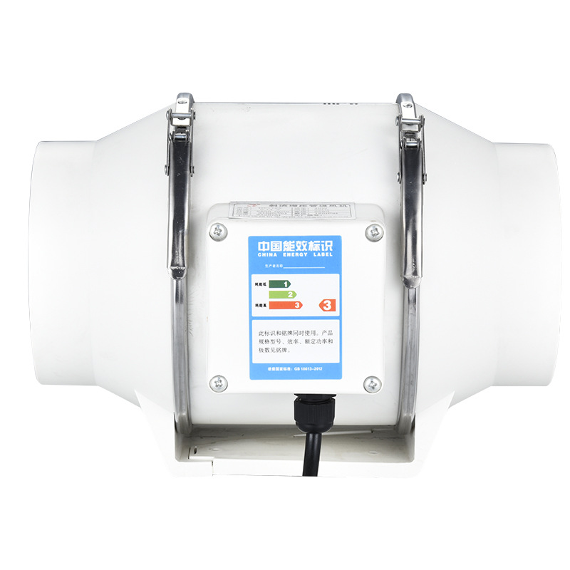 Round Pipeline Blower 4-Inch 5-Inch 6-Inch 8-Inch Strong Mute Kitchen Fume Exhaust Fan Bathroom Exhaust Fan