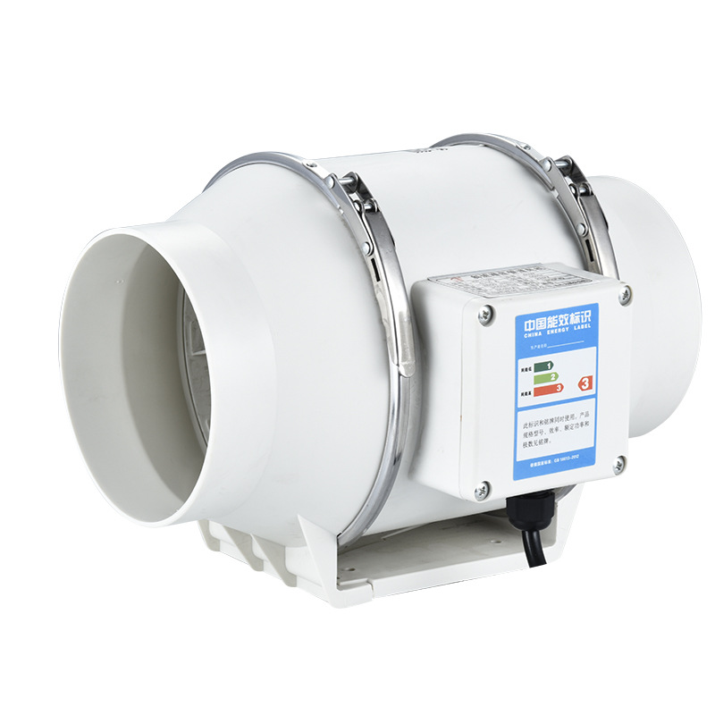Round Pipeline Blower 4-Inch 5-Inch 6-Inch 8-Inch Strong Mute Kitchen Fume Exhaust Fan Bathroom Exhaust Fan