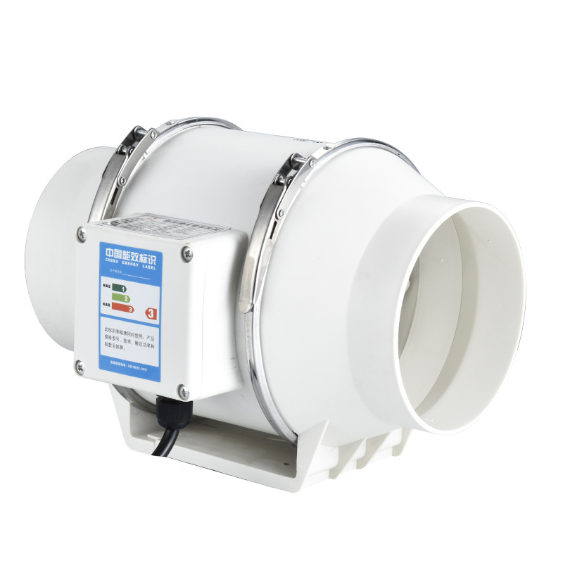 Round Pipeline Blower 4-Inch 5-Inch 6-Inch 8-Inch Strong Mute Kitchen Fume Exhaust Fan Bathroom Exhaust Fan