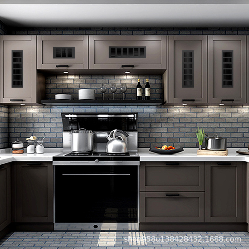 Aluminum Breathable Mesh Cabinet Breathable Hole Cover Cabinet Cabinet Gas Stove Ventilation Net Breathable Hole Rectangular Exhaust