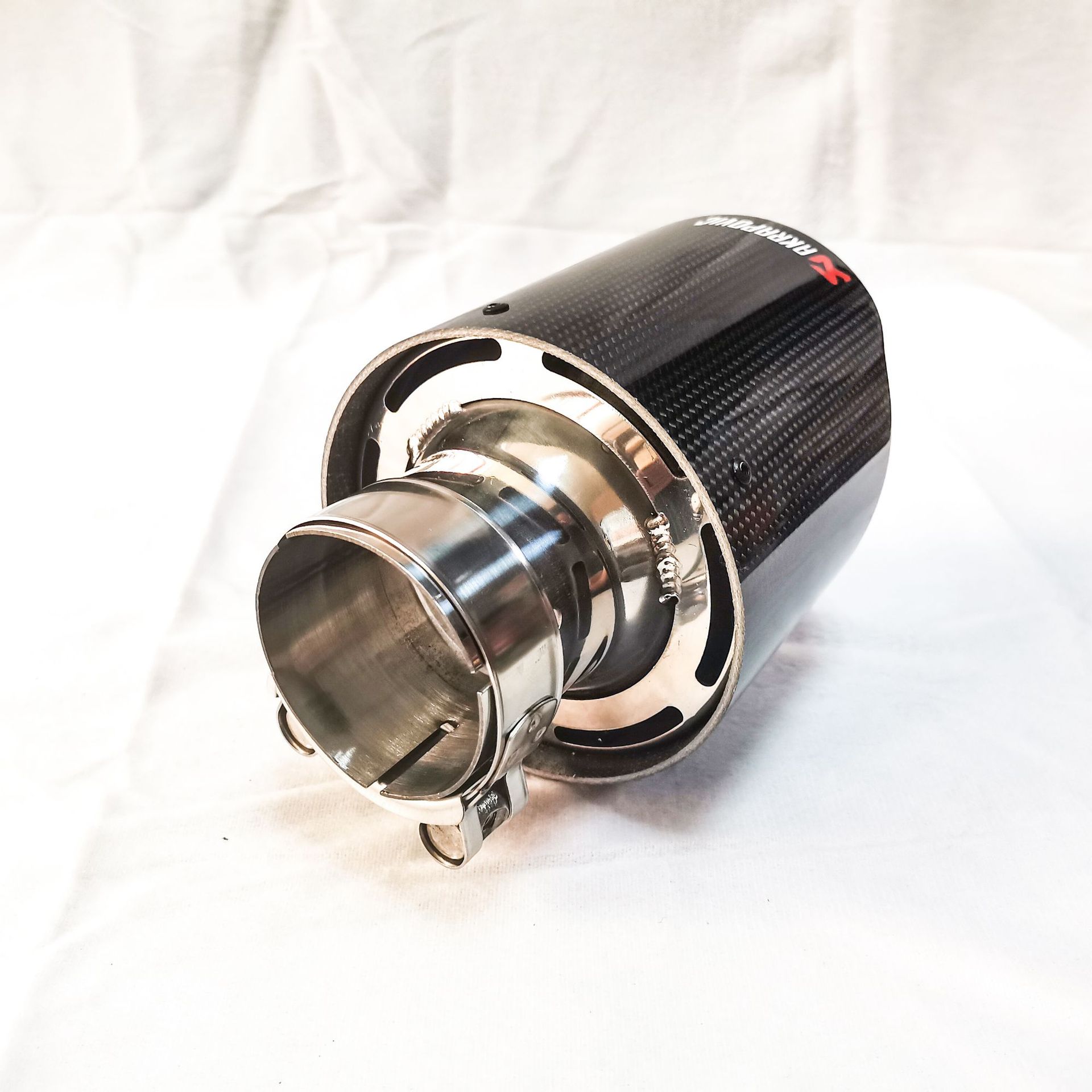 Carbon Fiber Scorpio AK Single out 89 101 114 Car Exhaust Pipe Modified Thickened Car Exhaust Pipe Tail Hood