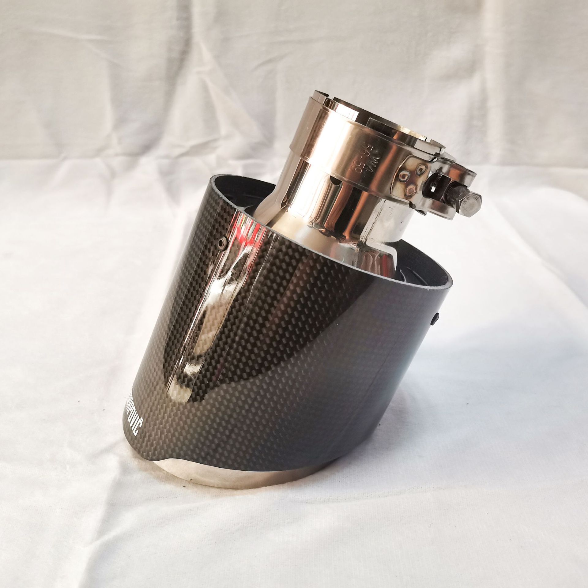 Carbon Fiber Scorpio AK Single out 89 101 114 Car Exhaust Pipe Modified Thickened Car Exhaust Pipe Tail Hood