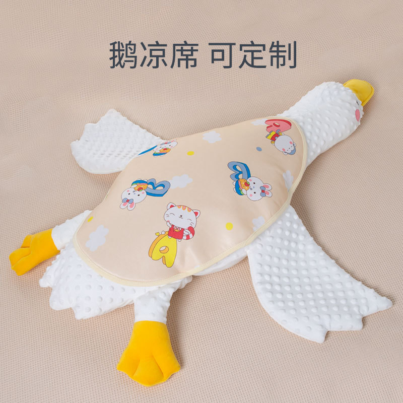 Big White Geese Soothing Pillow Goose Baby Sleep with Face down Exhaust Pillow Sleeping Aircraft Pillow Relieving Intestinal Colic Soothing Artifact