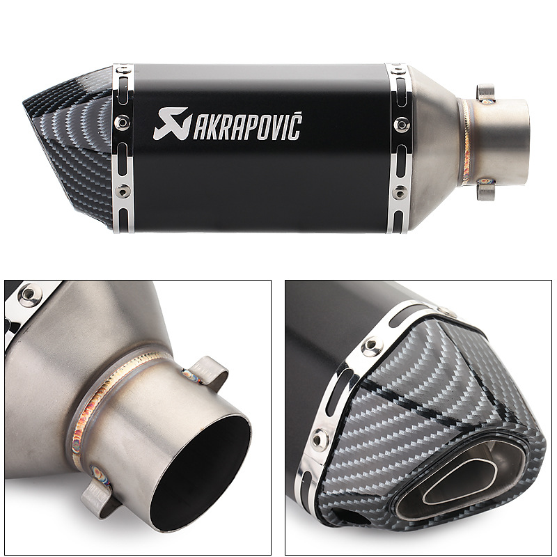 Motorcycle Off-Road Vehicle Sports Car Sound Hexagon Scorpio Exhaust Pipe Modified Yamasaki Huanglong 600 Universal