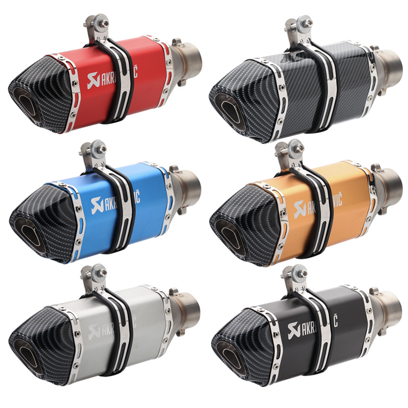 Motorcycle Off-Road Vehicle Sports Car Sound Hexagon Scorpio Exhaust Pipe Modified Yamasaki Huanglong 600 Universal