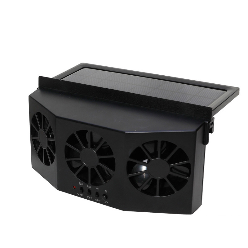 Solar Exhaust Fan Car Ventilation Car Small Radiator Cooling Smoke Exhaust Deodorant Cross-Border Foreign Trade New