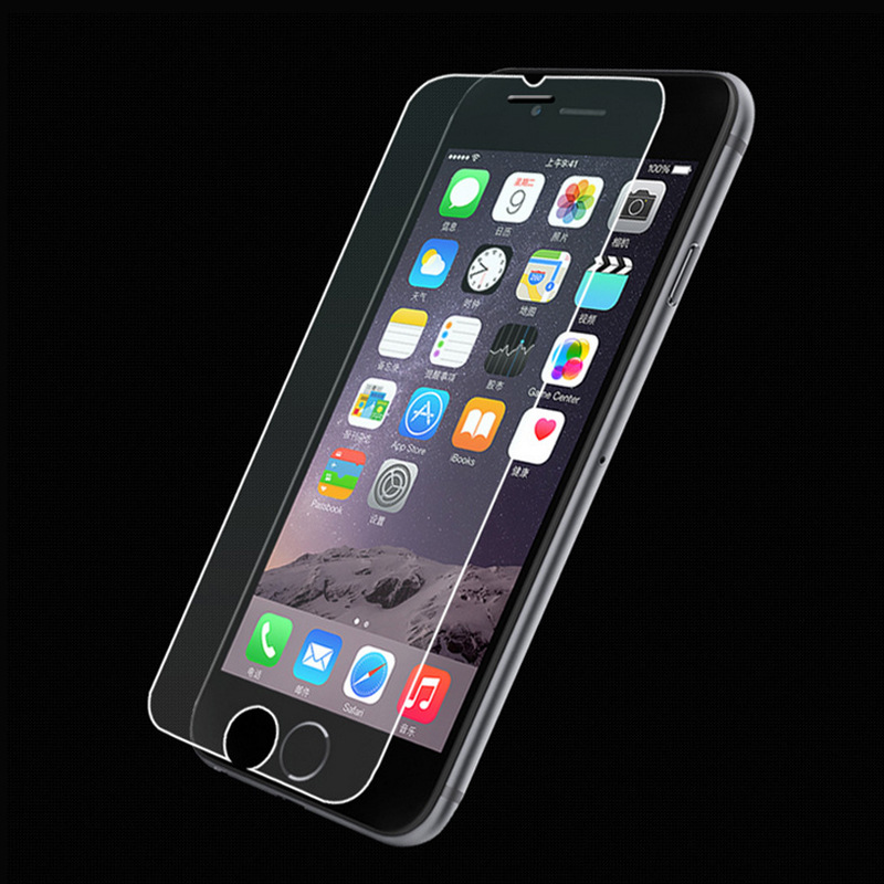 The iPhone7S toughened glass film apple 6Splus arc edge hd film explosion-proof automatic exhaust.