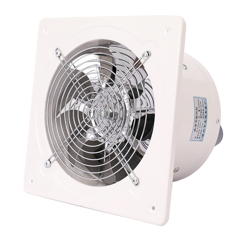 round Exhaust Fan Kitchen Bathroom Ventilator Strong Mute Exhaust Fan Wall-Mounted Ventilating Fan 6-16-Inch