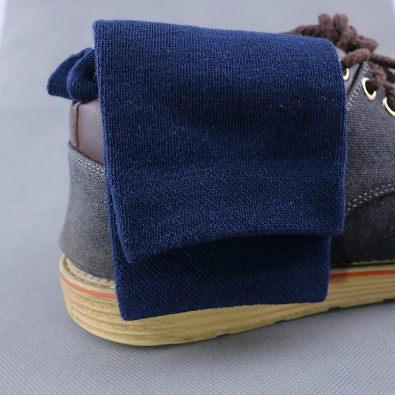 A Factory direct male leaving in full cotton breathable business pure color socks socks exhaustion ant four seasons deodorant cotton socks