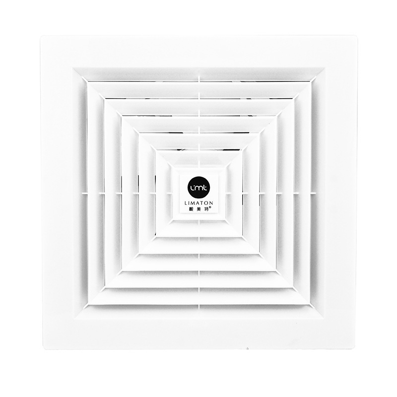 Ceiling Straight Row Ventilator 8/10/12-Inch Household Bathroom Ceiling Exhaust Fan Ceiling Hotel Ventilating Fan