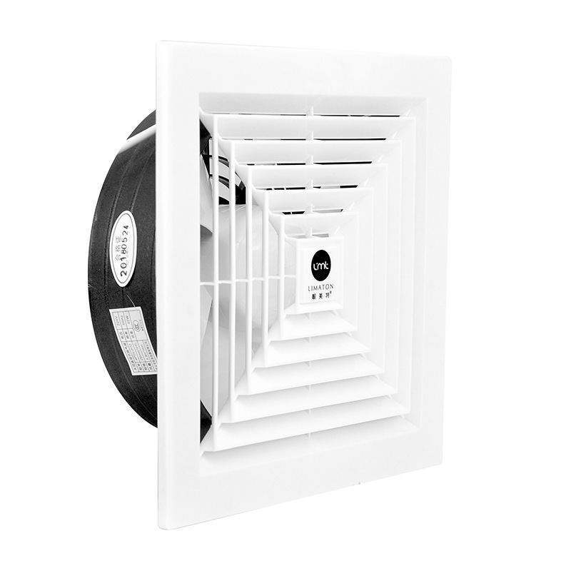 Ceiling Straight Row Ventilator 8/10/12-Inch Household Bathroom Ceiling Exhaust Fan Ceiling Hotel Ventilating Fan
