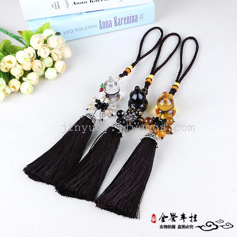 Jewelry ornaments glass trailer car accessories car hoist in exhaust pipe