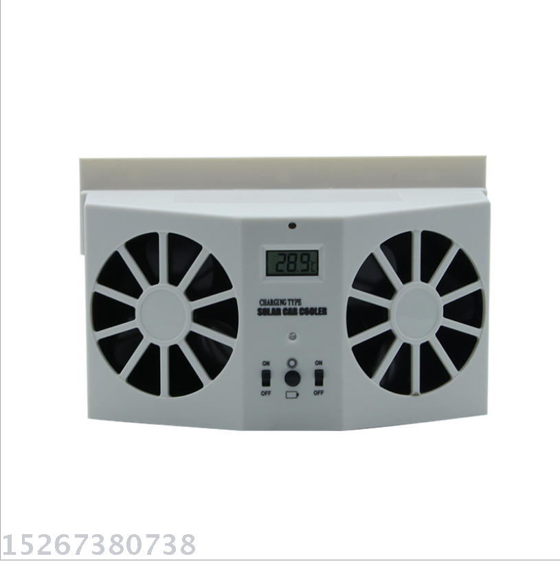 Solar car ventilation fan/dual tuyere car exhaust fan/solar car cooling device r-8032