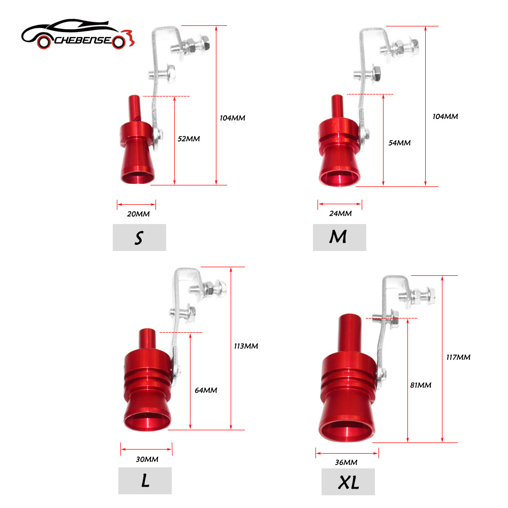  Car Modification Turbine Whistle Car Whistle Exhaust Pipe Sound Simulator Motorcycle Tail Throat Whistle